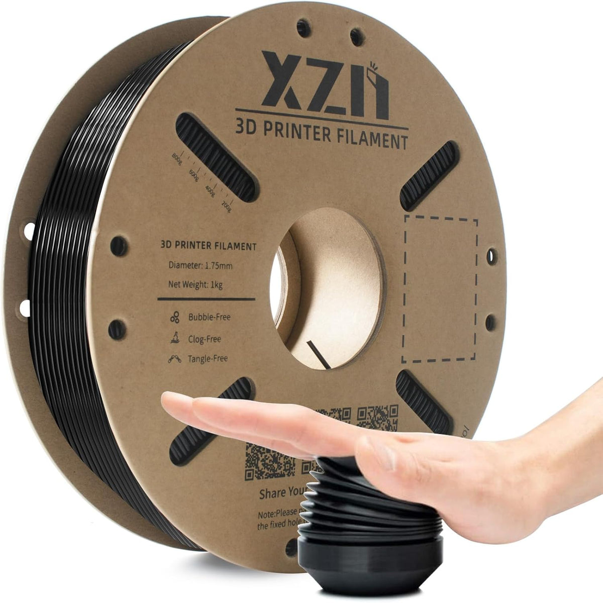 XZN TPU 95A Filamento 1.75mm, Filamento flexible blando 95A para im...