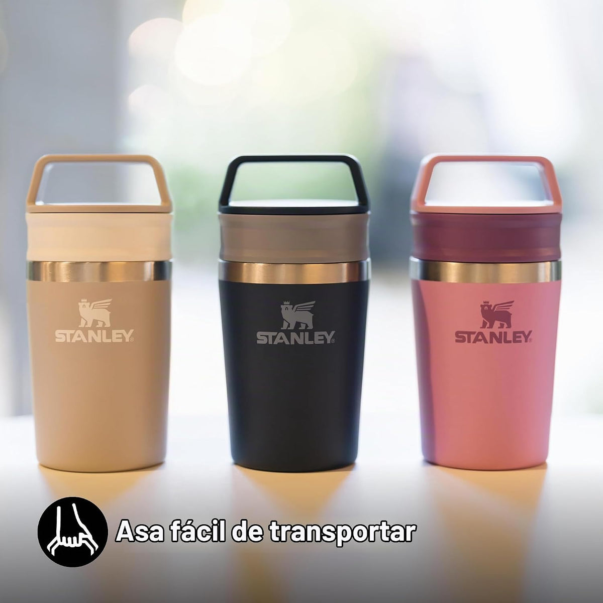 Stanley Cafe To-Go - Taza de viaje de 0,23 litros, mantiene 3 horas...