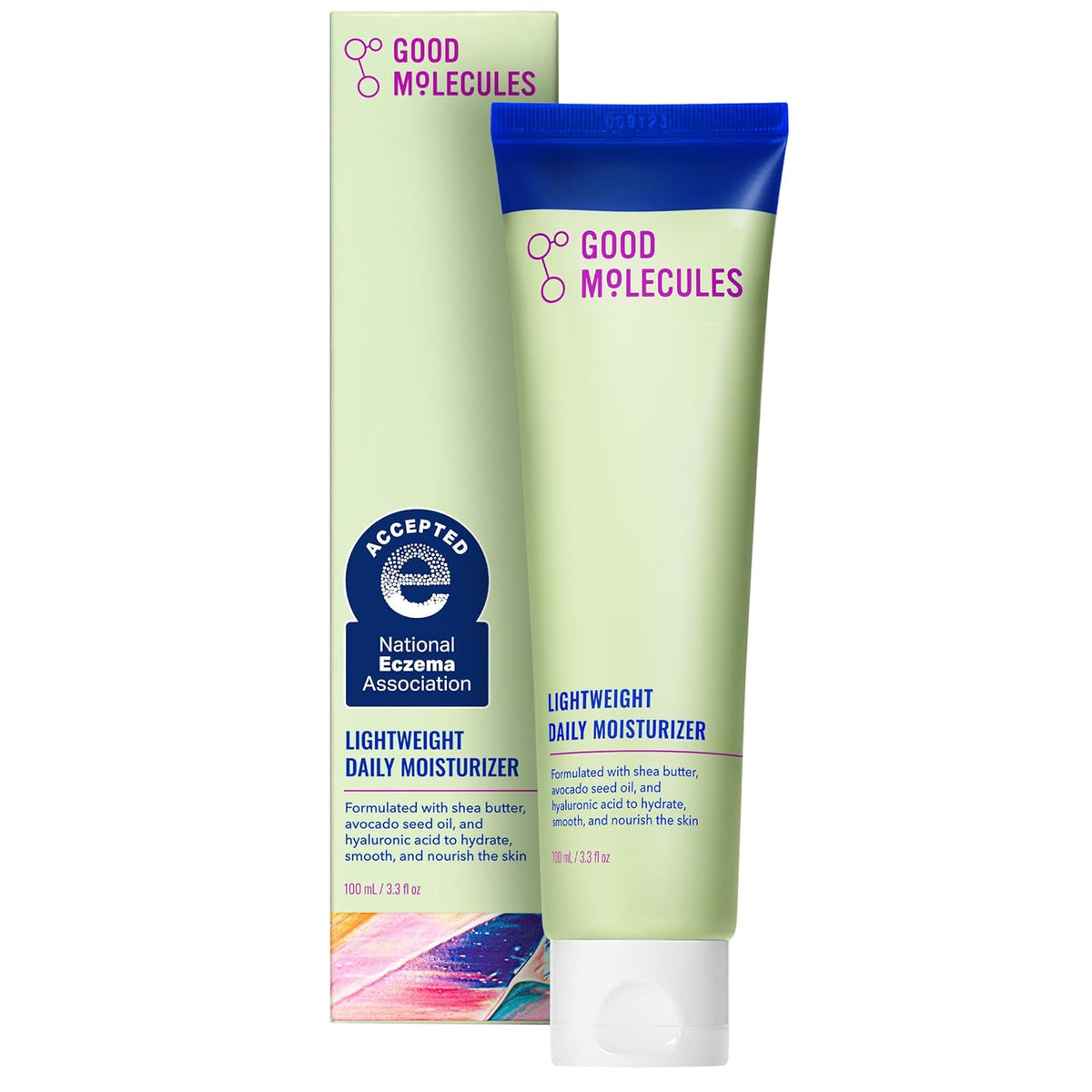 Good Molecules Hidratante diario ligero, crema facial, 3.38 fl oz |...