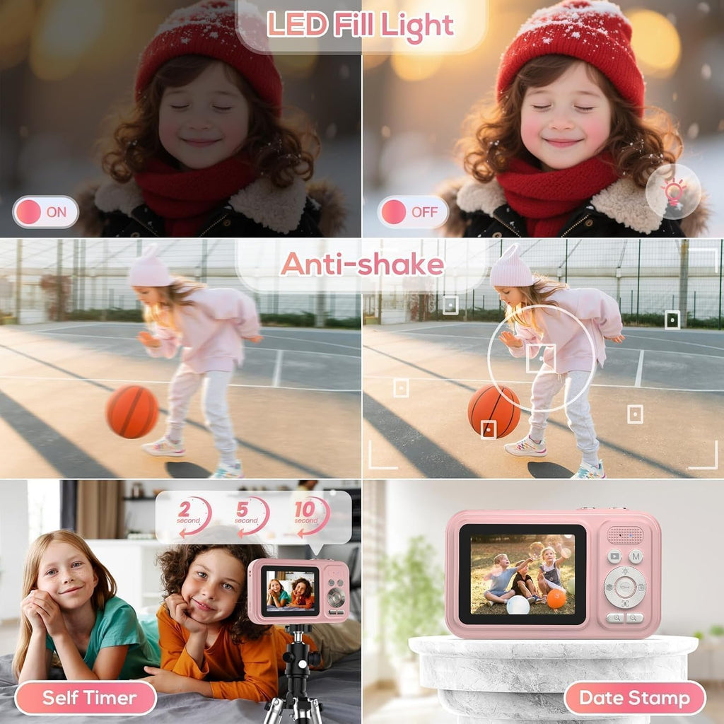 Cámara digital para niños, cámaras digitales de 48MP FHD 1080P para...