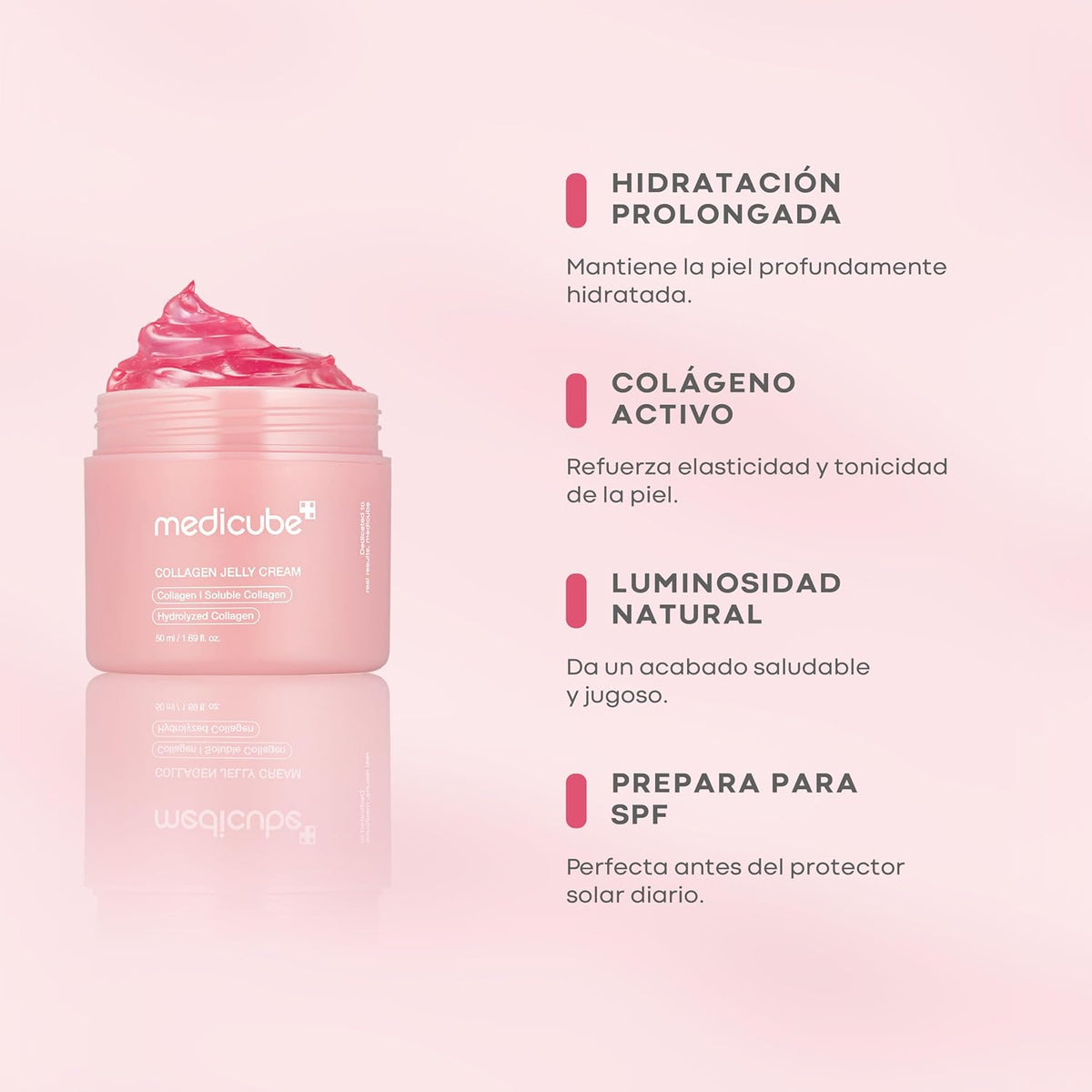 medicube Crema de gelatina de colágeno, niacinamida y colágeno hidr...