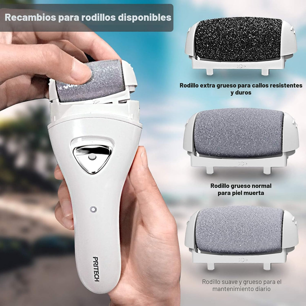 Removedor eléctrico del callo del pie, lima recargable del pie para...