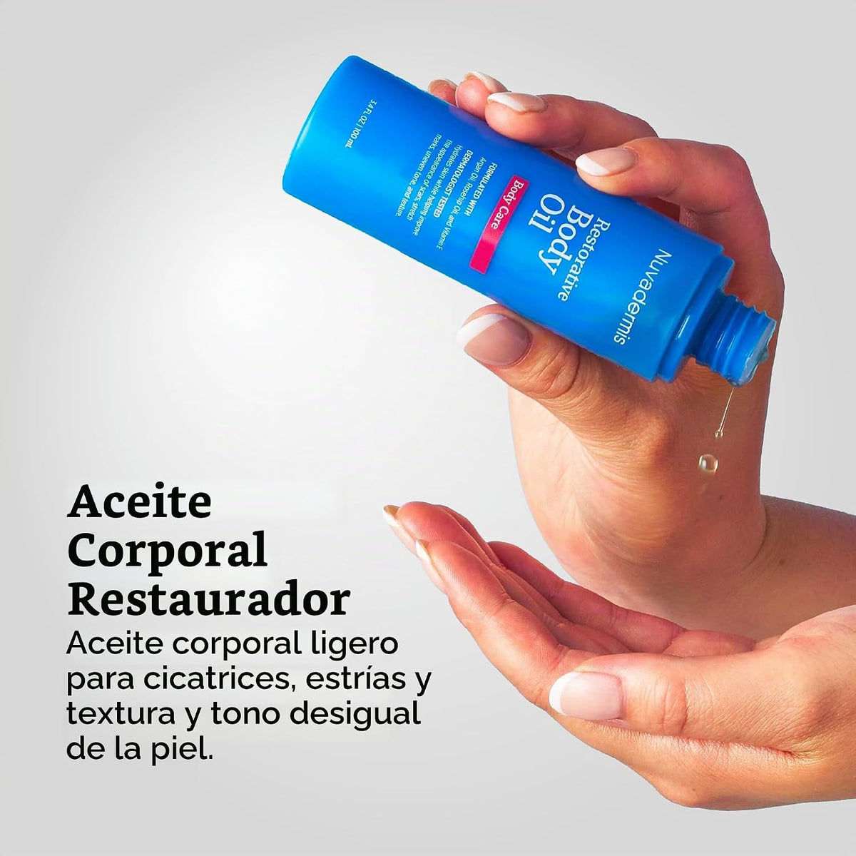 NUVADERMIS Aceite corporal restaurador para cicatrices, estrías y p...