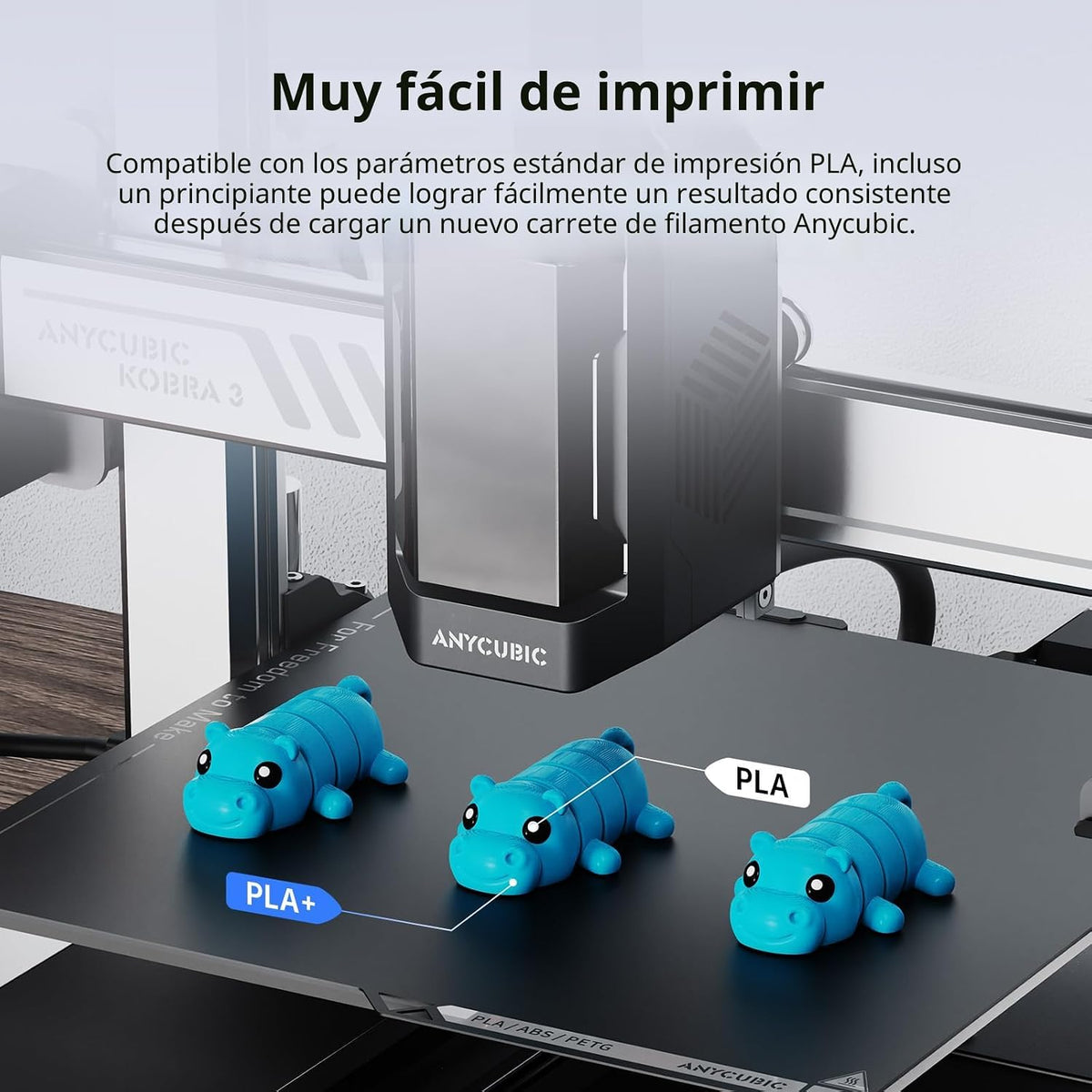 ANYCUBIC Filamento PLA Plus (PLA+), filamento de impresora 3D de 0....