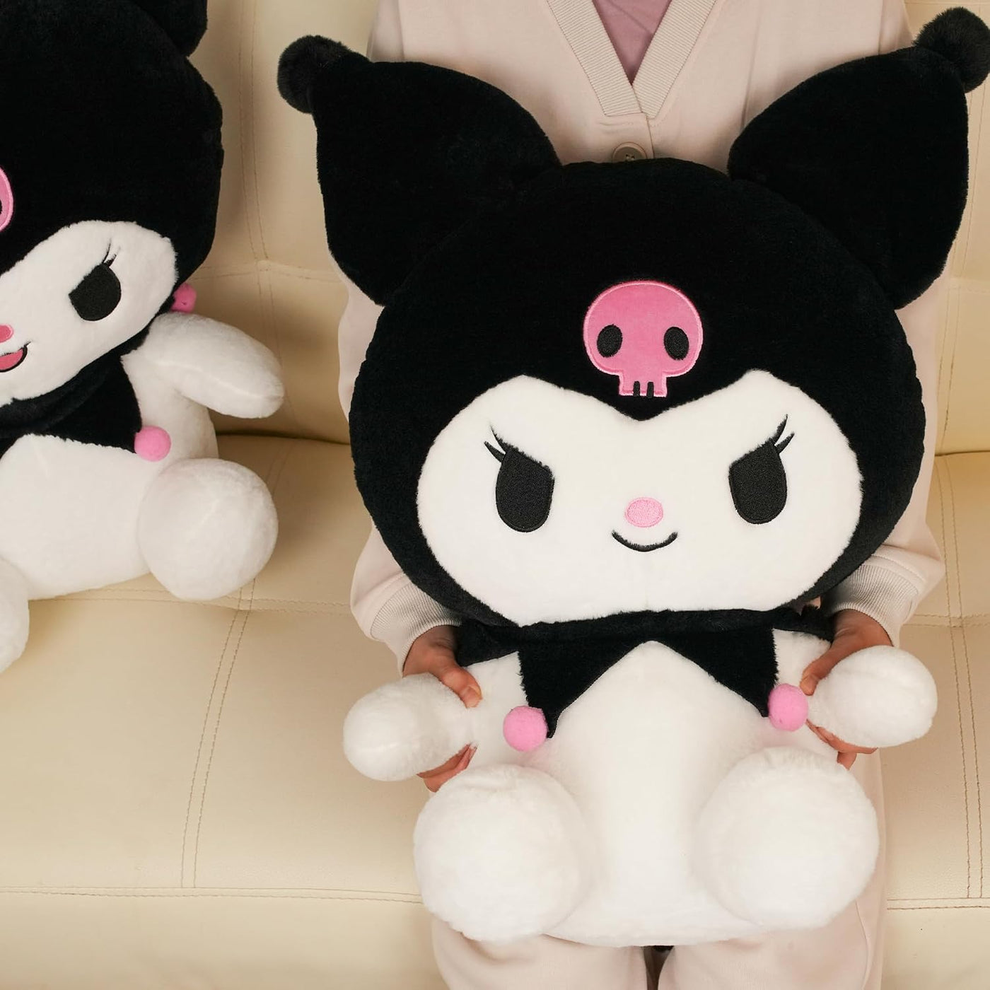 Juju - Peluche Kawaii negro (28 pulgadas), lindos animales de peluc...