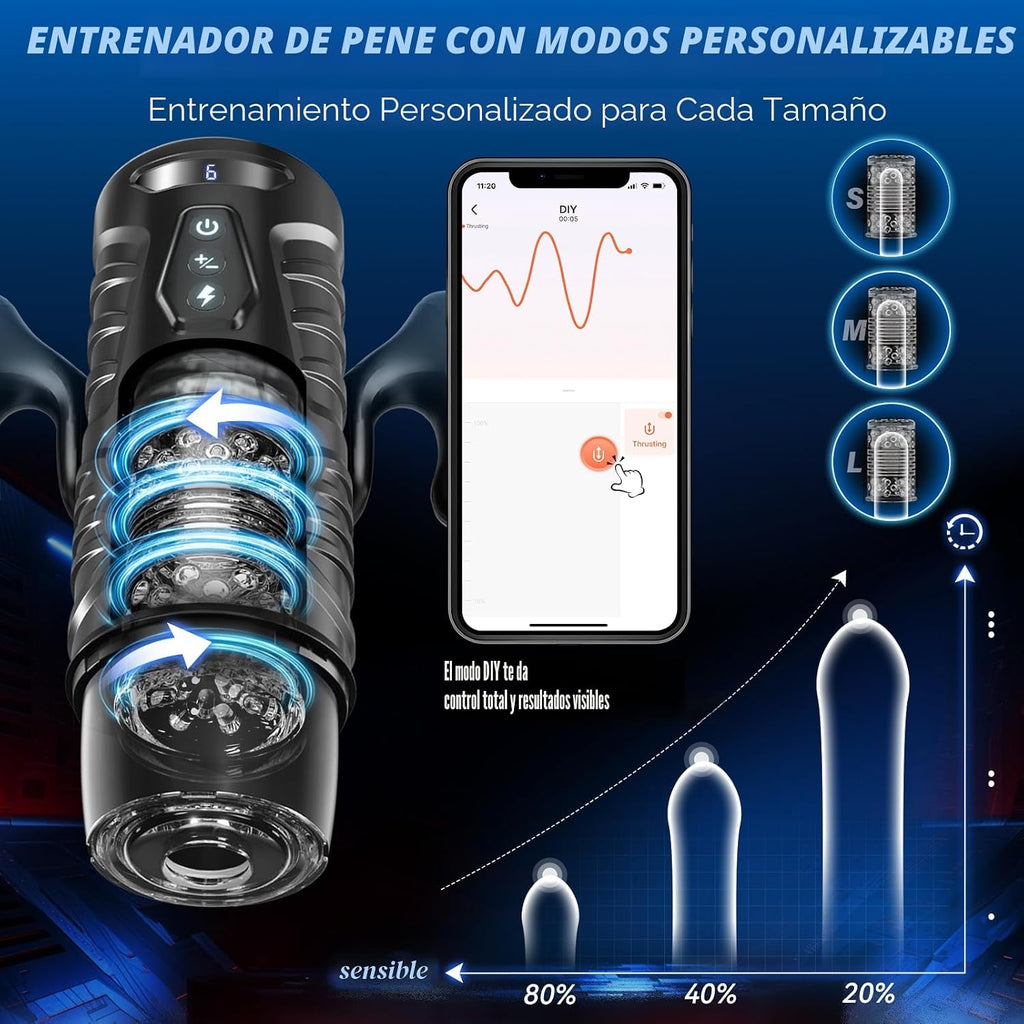 EINSEO AI Masturbador masculino automático Juguetes sexuales para h...