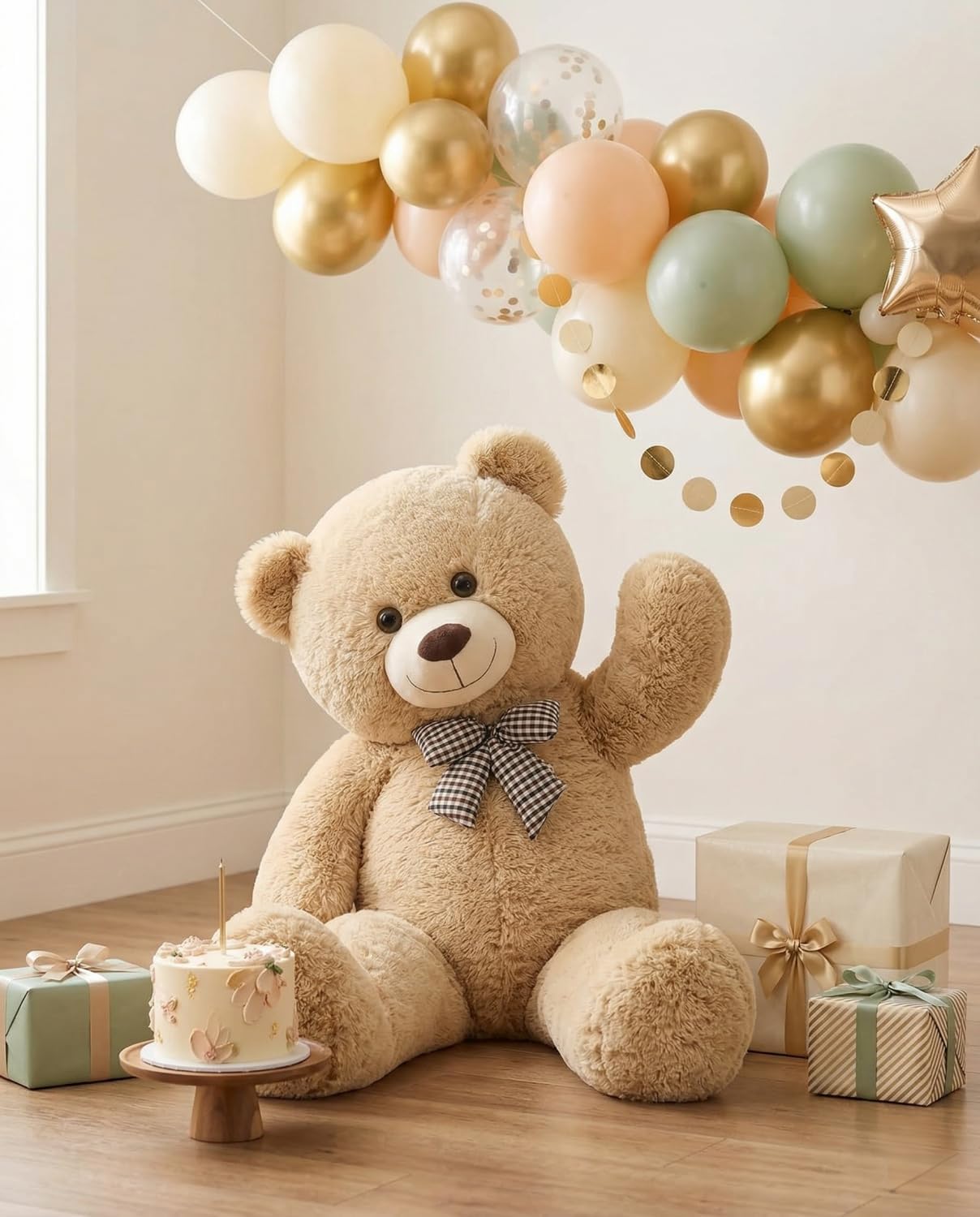 MaoGoLan - Oso de peluche gigante de 39 pulgadas, ultra suave y lin...