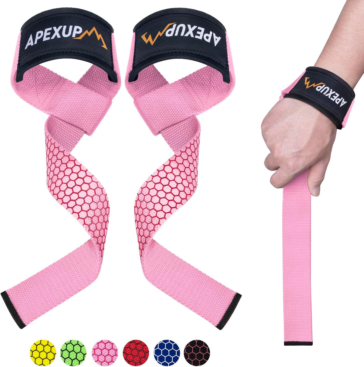 APEXUP Correas de Levantamiento de Pesas para Peso Muerto, Correas...