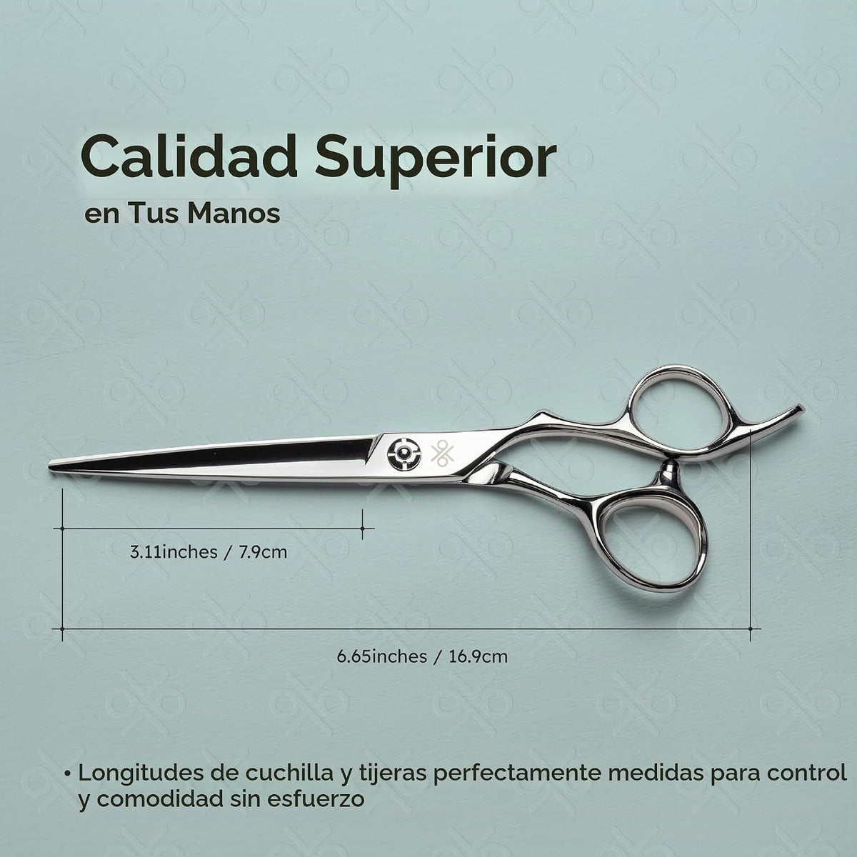 K9 - Tijeras profesionales grandes para el cabello de 6.5 pulgadas,...