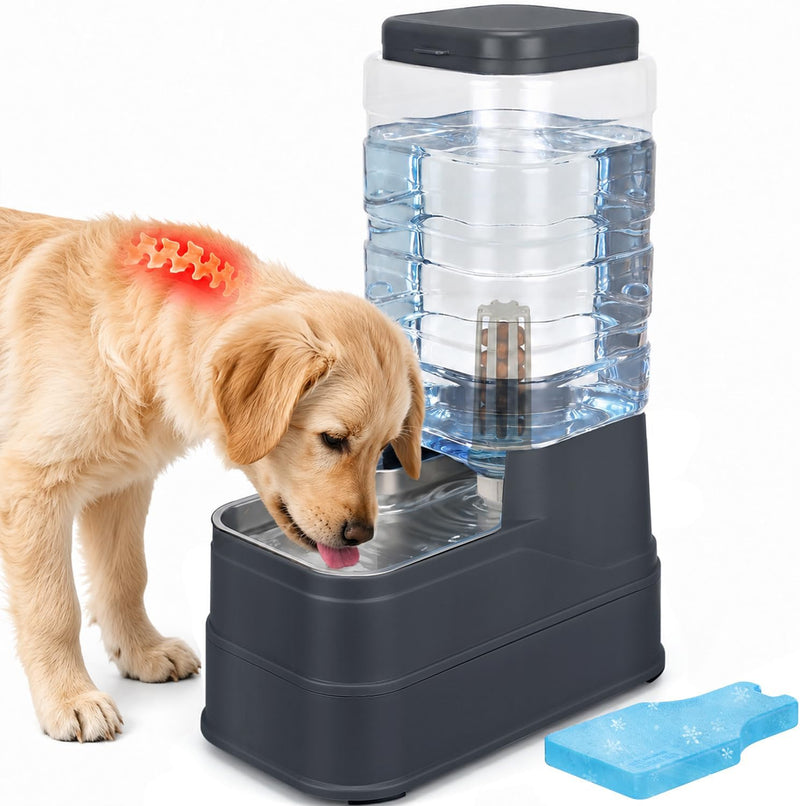 Dispensador automático de agua para perros y mascotas, de 2.2 galon...