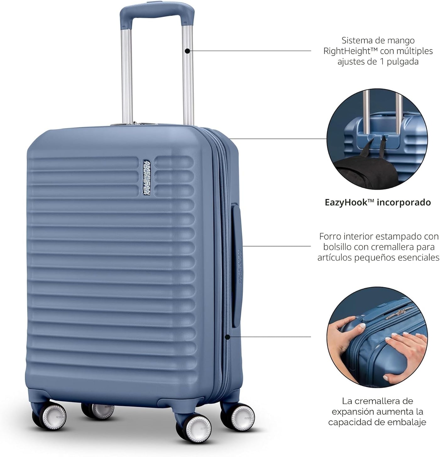 American Tourister Stratum 3.0, aprobado por aerolíneas, equipaje r...