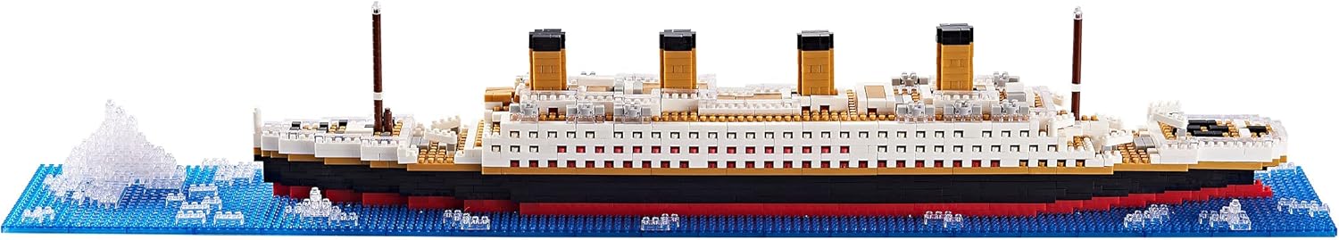 Juego de bloques de construcción Titanic, kit de modelo de crucero...