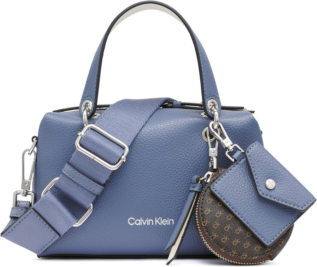 Calvin Klein Women's Cali Mini Satchel Crossbody Handbag