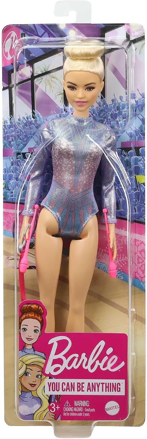 Muñeca Barbie Gimnasta Rítmica y accesorios temáticos | Muñeca de m...
