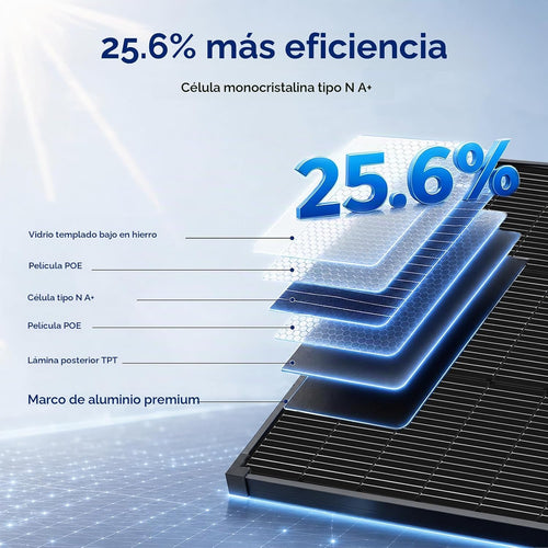 200 paneles solares del vatio N-tipo 18BB el panel solar 25,6% de a...
