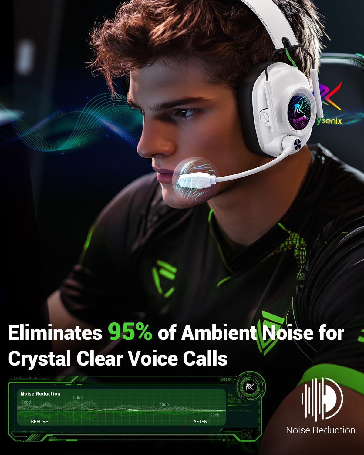 Auriculares inalámbricos para juegos con micrófono para PS5, PS4 y...