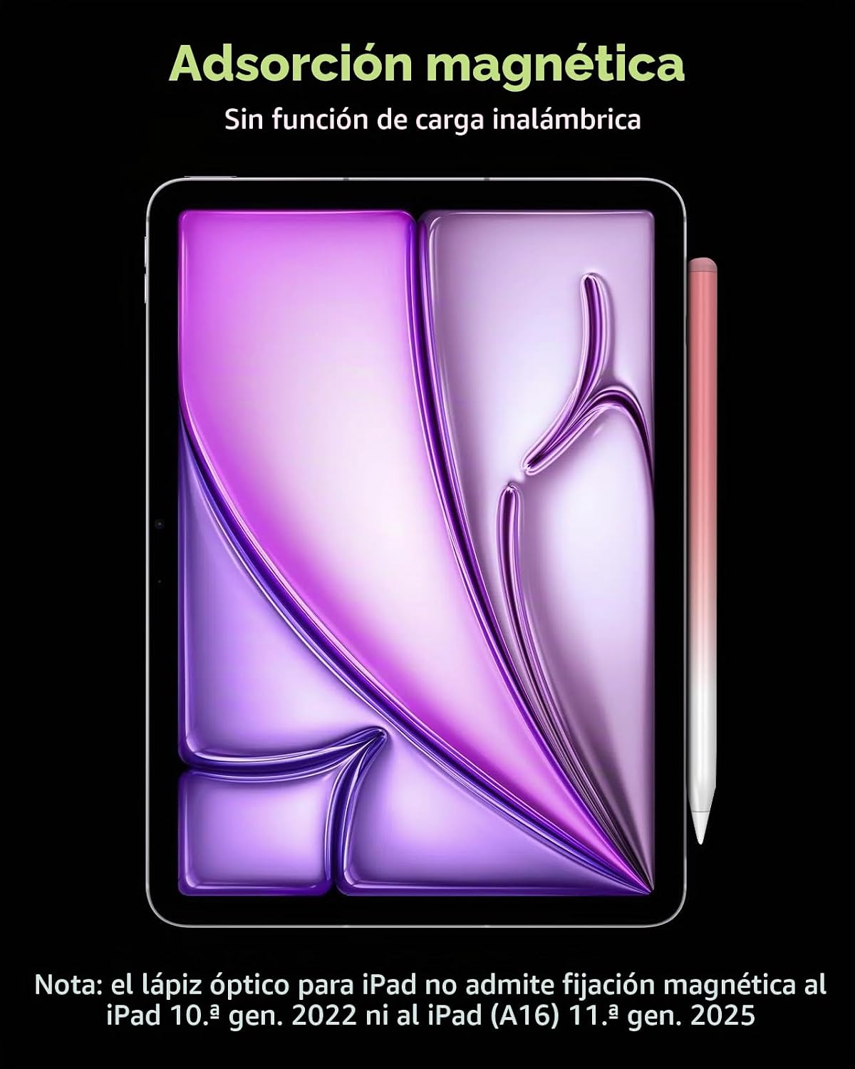 Moko Lápiz para iPad (A16) 11ª 10ª generación, carga rápida USB-C |...