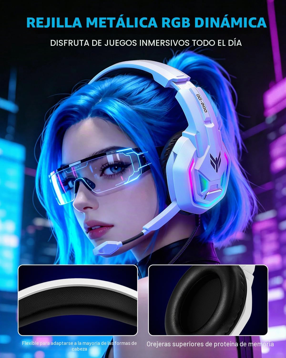 Auriculares para juegos para Xbox Series X|S Xbox One PS5 PS4 PC Sw...