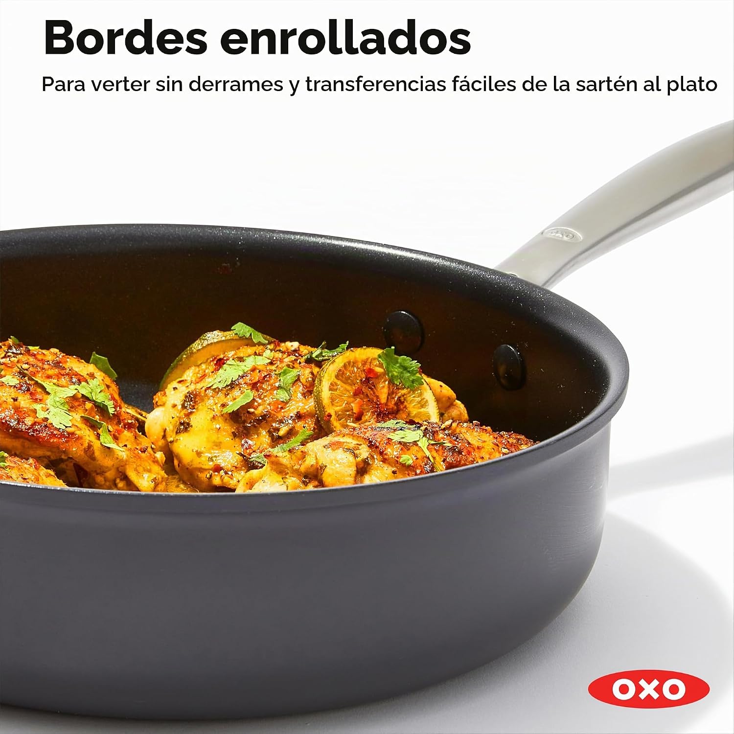 OXO Juego de ollas y sartenes mejoradas de 10 piezas, cerámica anti...