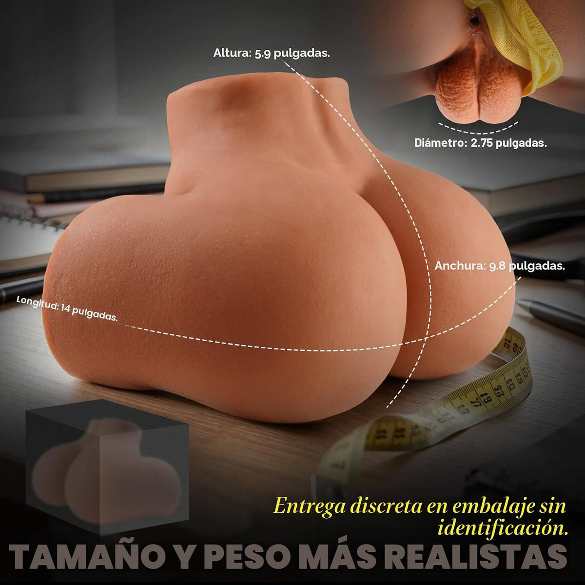 BIG SHOCKED Muñeca sexual para hombre, juguete sexual con pechos re...