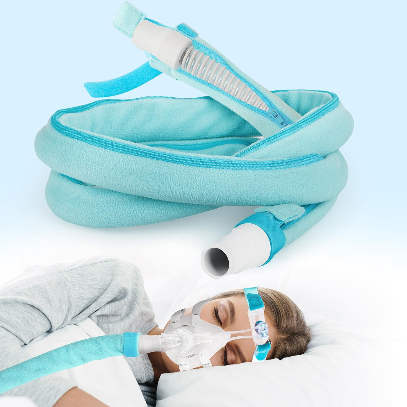 IKSTAR Funda para tubo CPAP de 6 pies [Actualización] - Envoltura a...