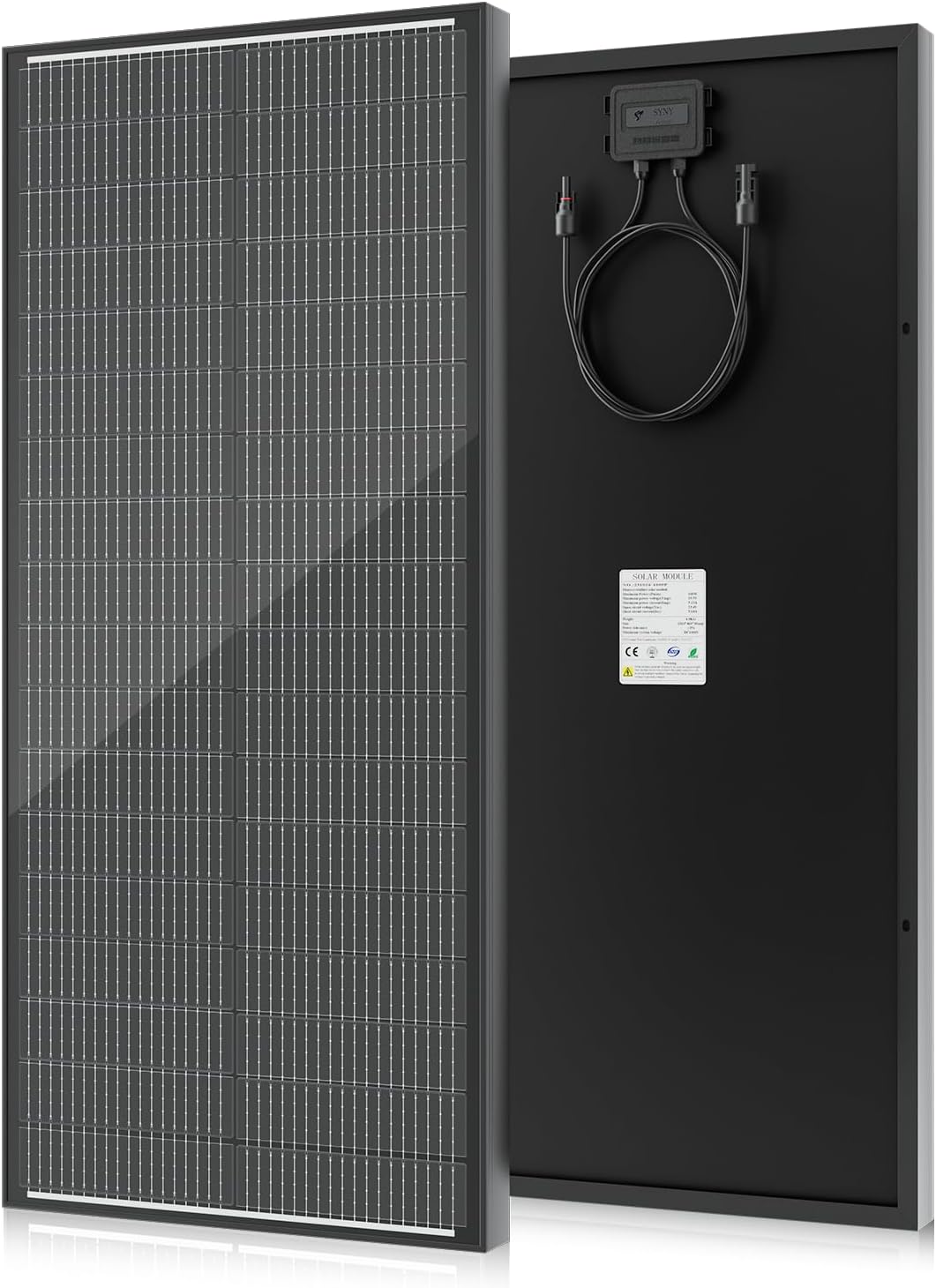 Rvpozwer Panel Solar de 18BB 100 Vatios, Panel Solar N-Type de 12V...