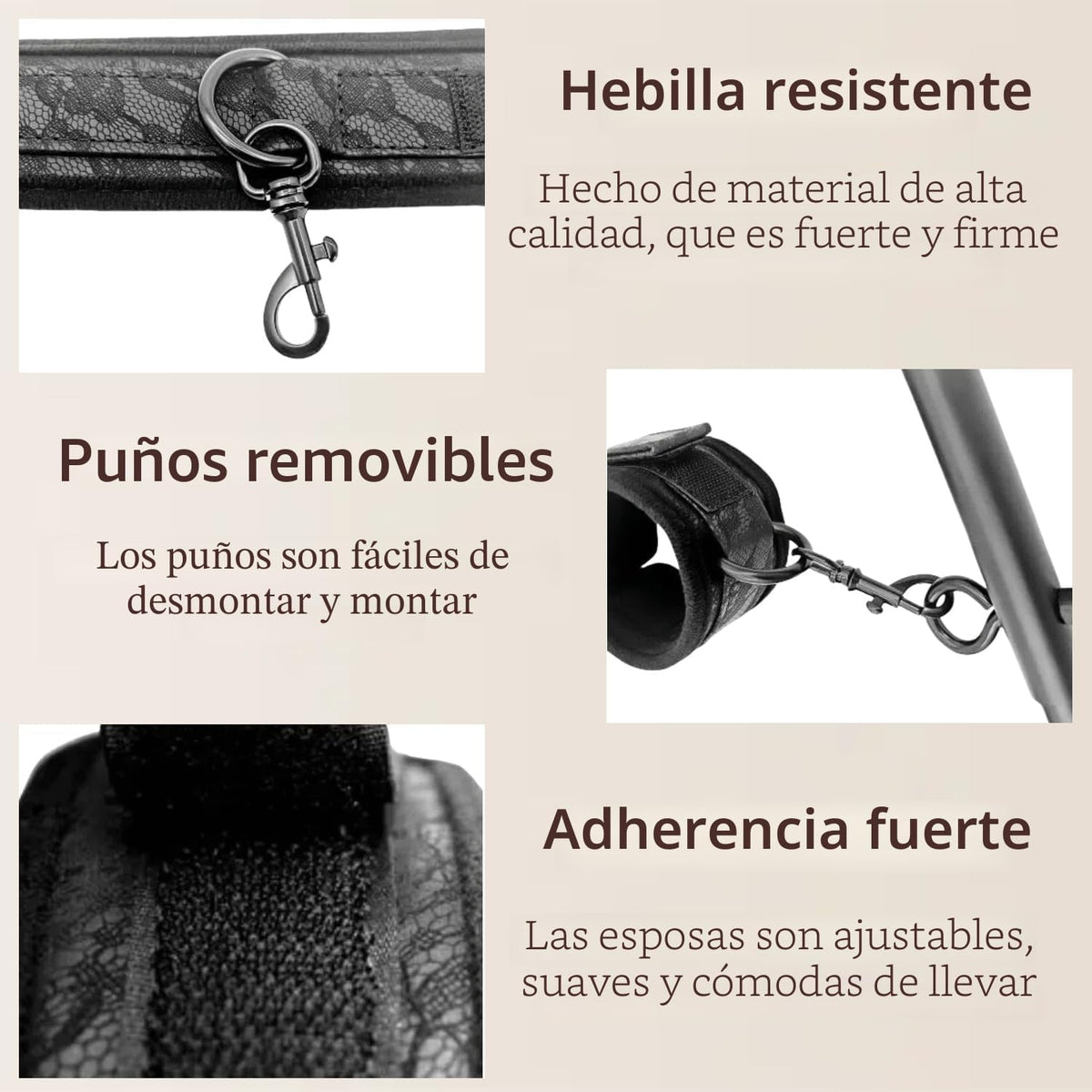 Barra Separadora Juguetes Sexuales con Kits de Sujeción de Muñecas...
