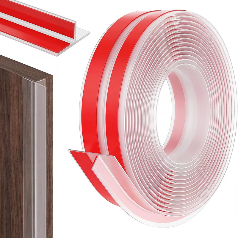 Klyyo Clyro Burlete de puerta en forma de T de 32.8 pies x 1.38 pul...