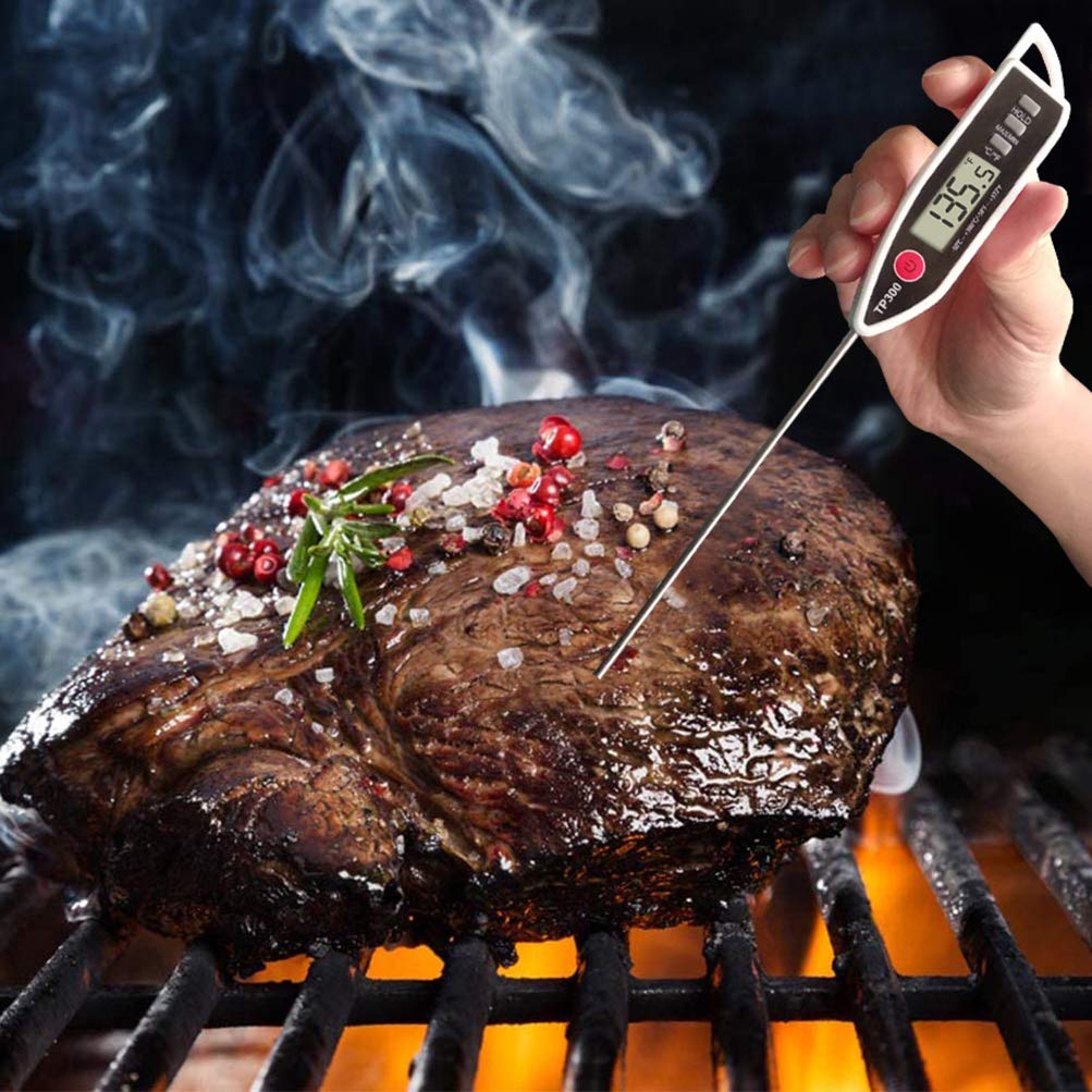 Termómetro digital para alimentos de carne para dulces, vela, leche...