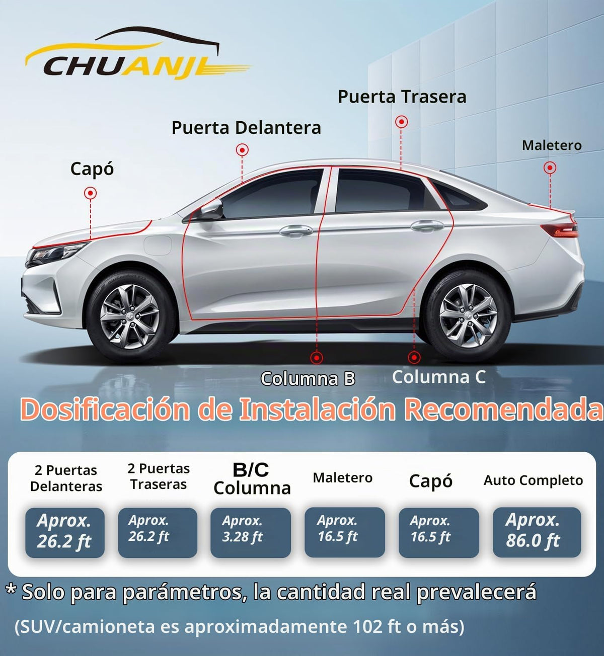 CHUANJI Tira de sellado de puerta de automóvil, estructura piramida...