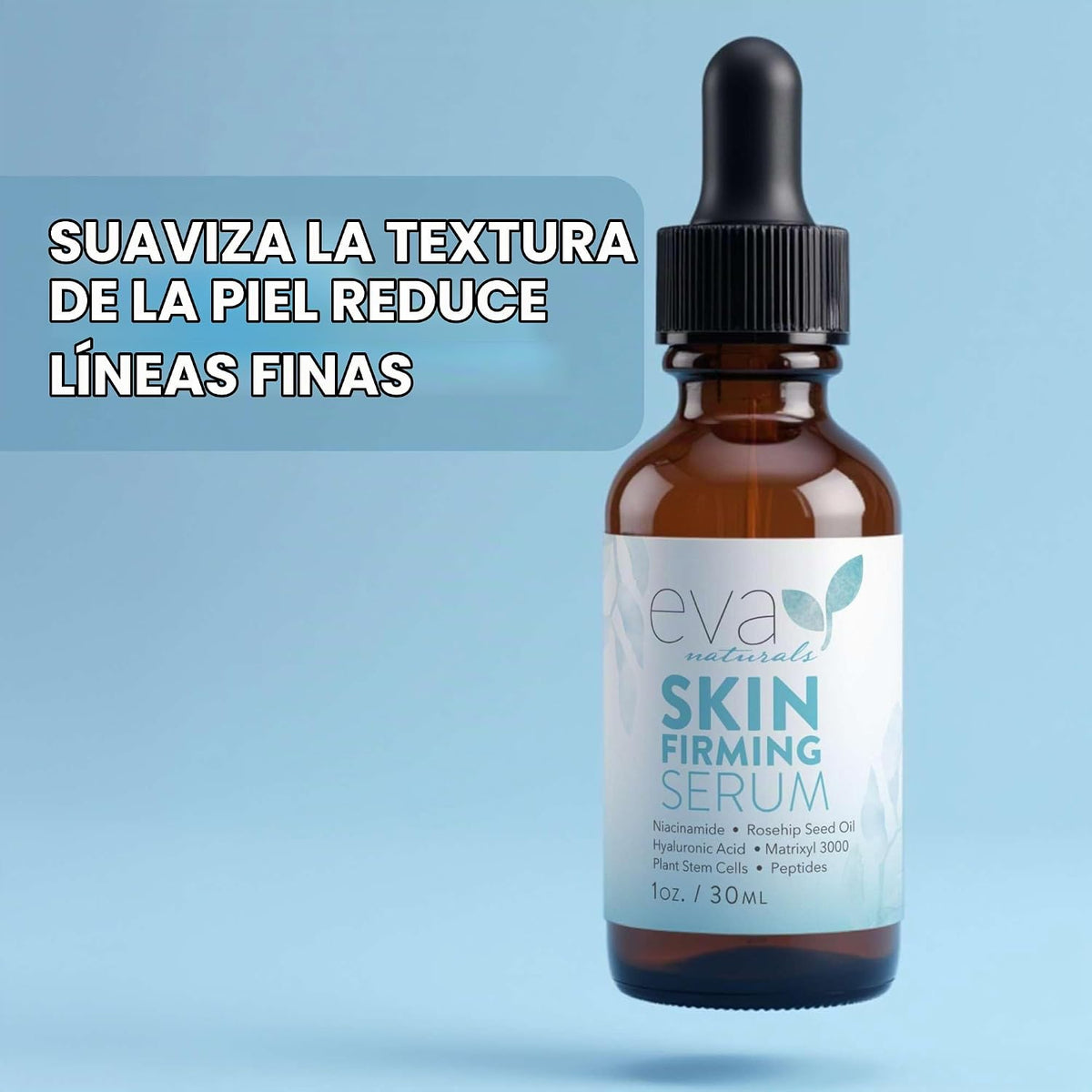 Eva Naturals Suero reafirmante de la piel de (1 oz), suero de día o...