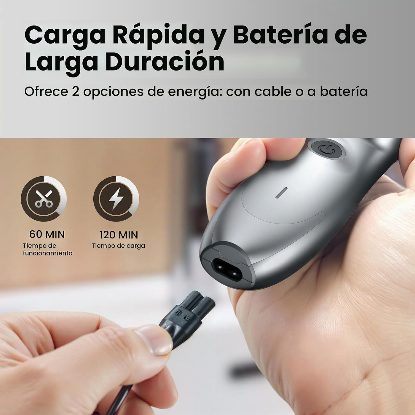 OLOV PROFESSIONAL Cortapelos para hombres, kit de cortapelos inalám...