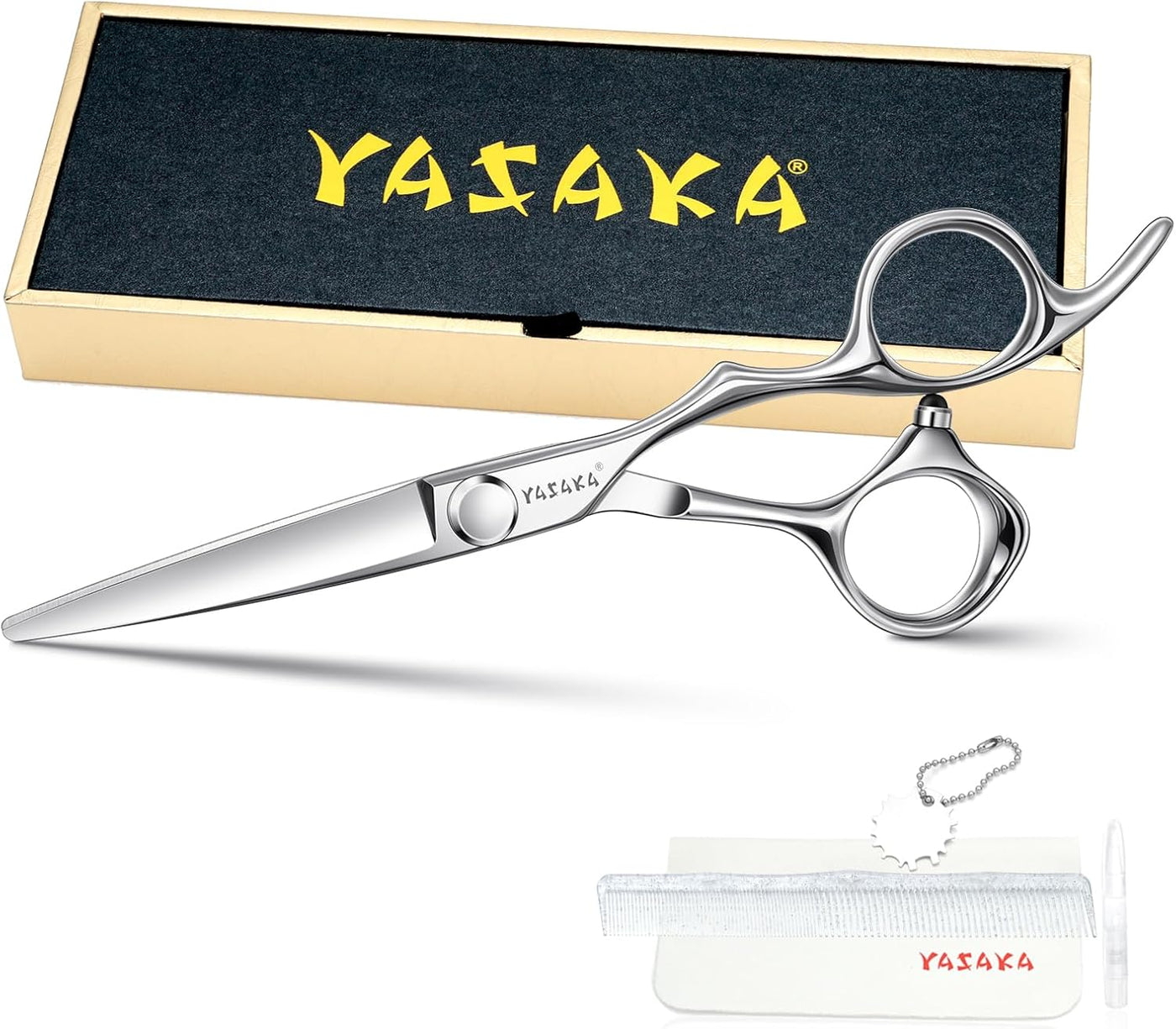 Tijeras de corte de cabello de 5.5 pulgadas, tijeras de peluquero p...