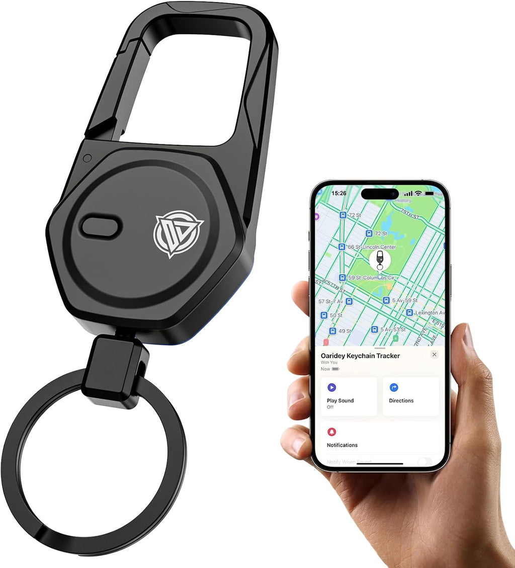 Oaridey Llavero, funciona con Apple Find My, llavero de coche con m...