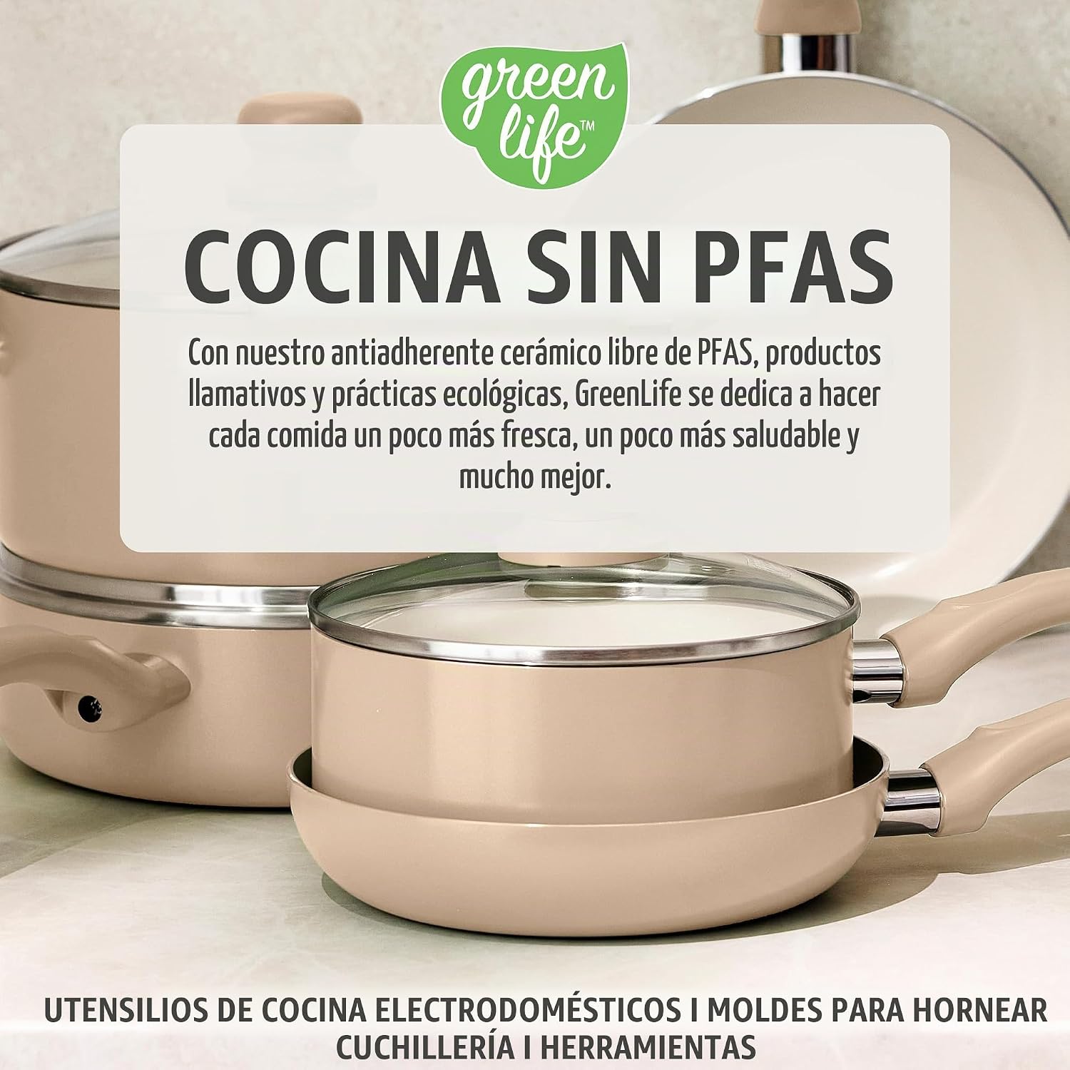 GreenLife Juego de sartenes antiadherentes de 2 piezas, sartenes de...