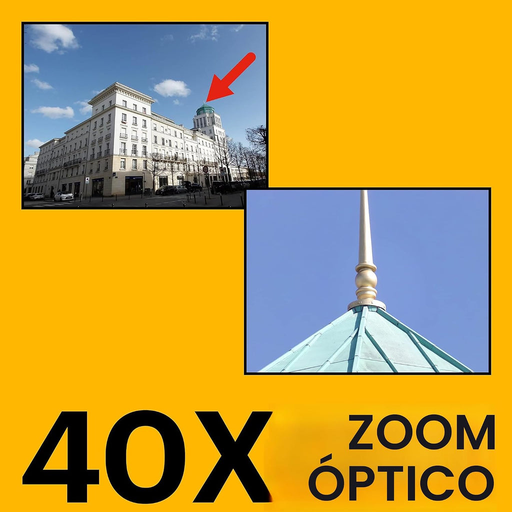 KODAK PIXPRO AZ405 - Cámara digital de 20 MP, zoom óptico 40x, AA,...