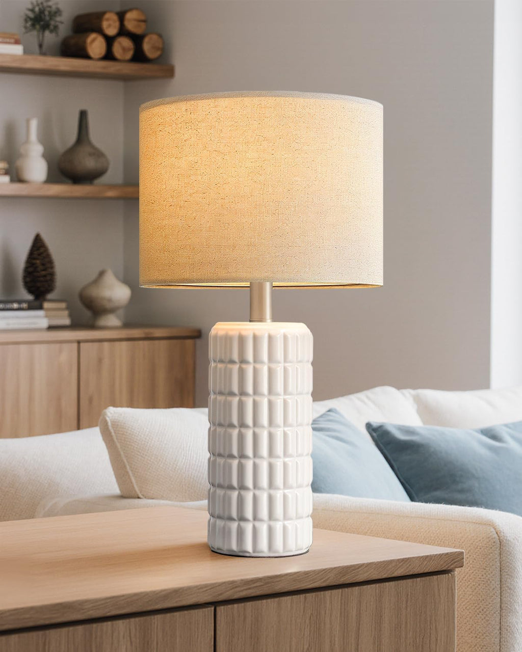Seealle Lámparas de mesa de cerámica modernas de 23" - Lámparas...