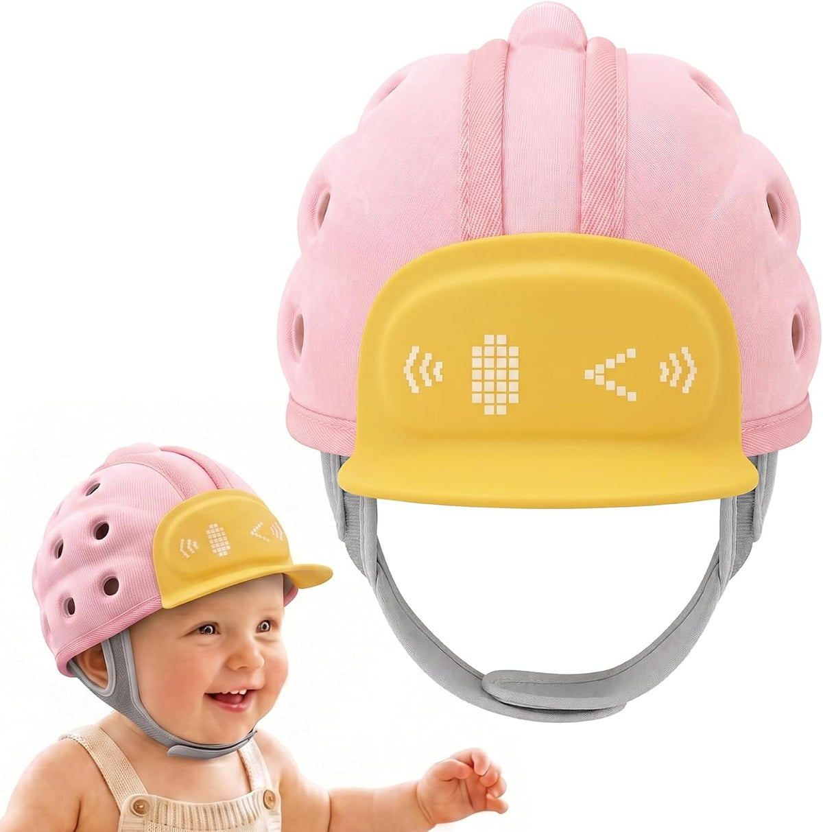 Buoydas Casco protector de cabeza de bebé, protector de cabeza de b...