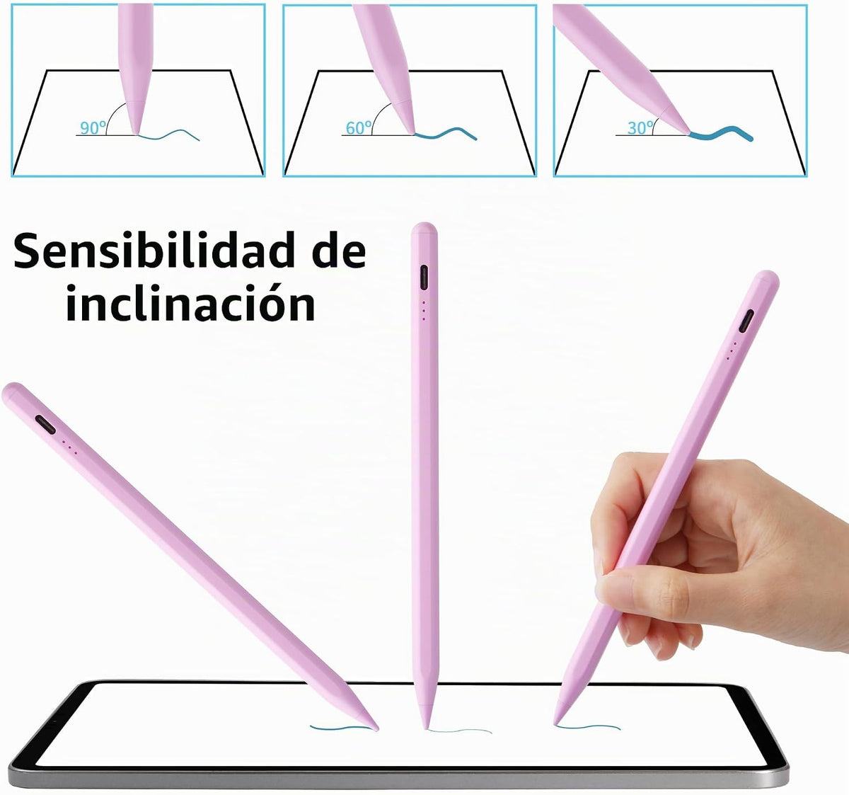Lápiz capacitivo para iPad A16 11ª 10ª 9ª 8ª 7ª 6ª generación, iPad...