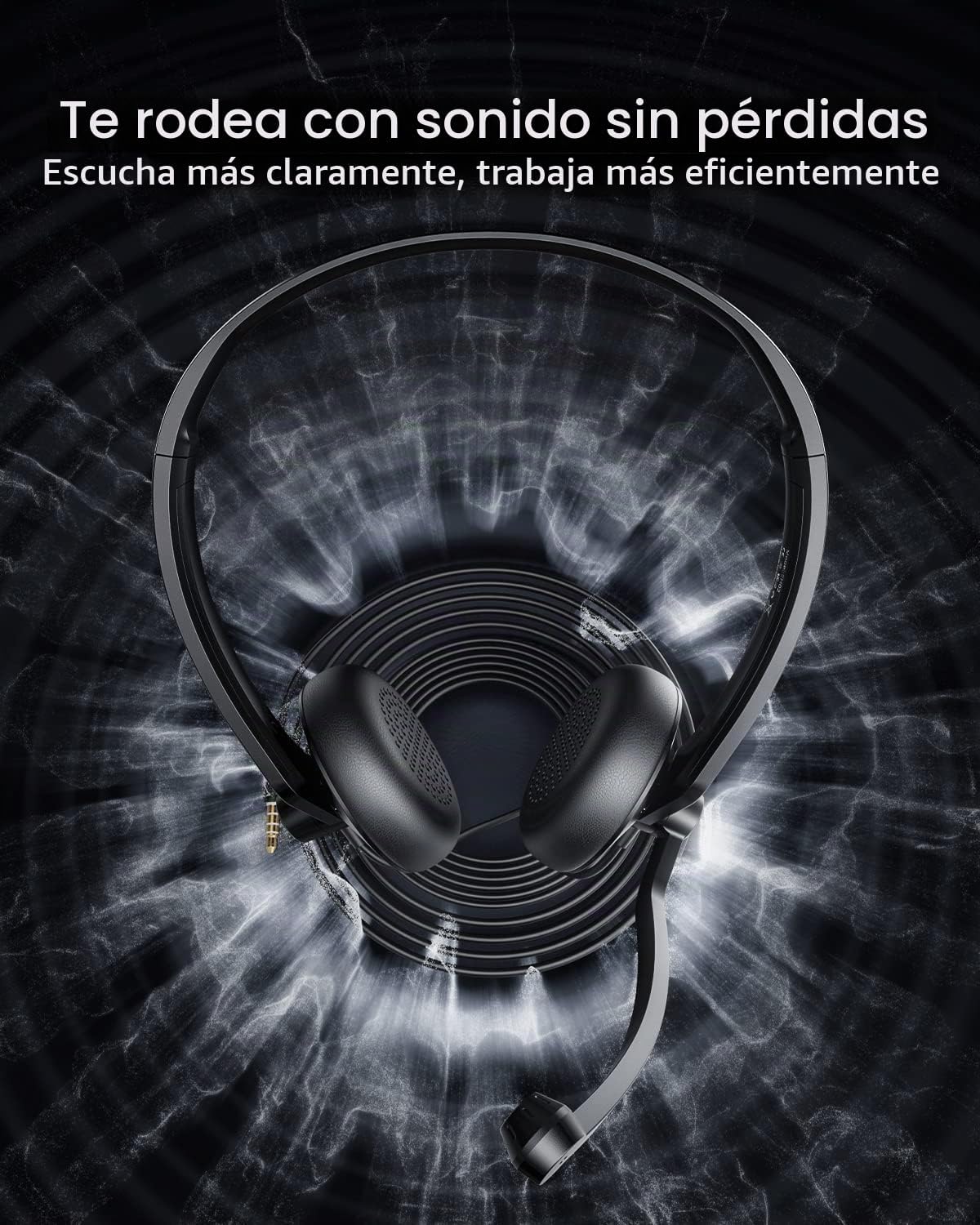 Auriculares FEABASK USB con micrófono para PC Laptop - Auriculares...