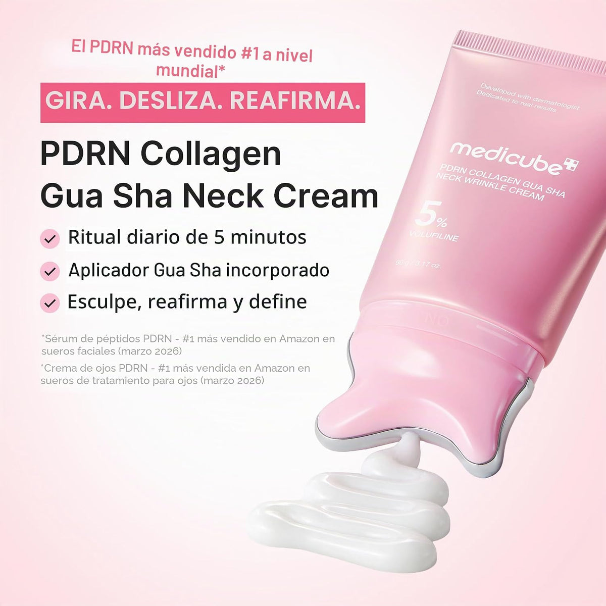 medicube PDRN Lift &amp; Firm Duo - PDRN Gua Sha Crema antiarrugas...