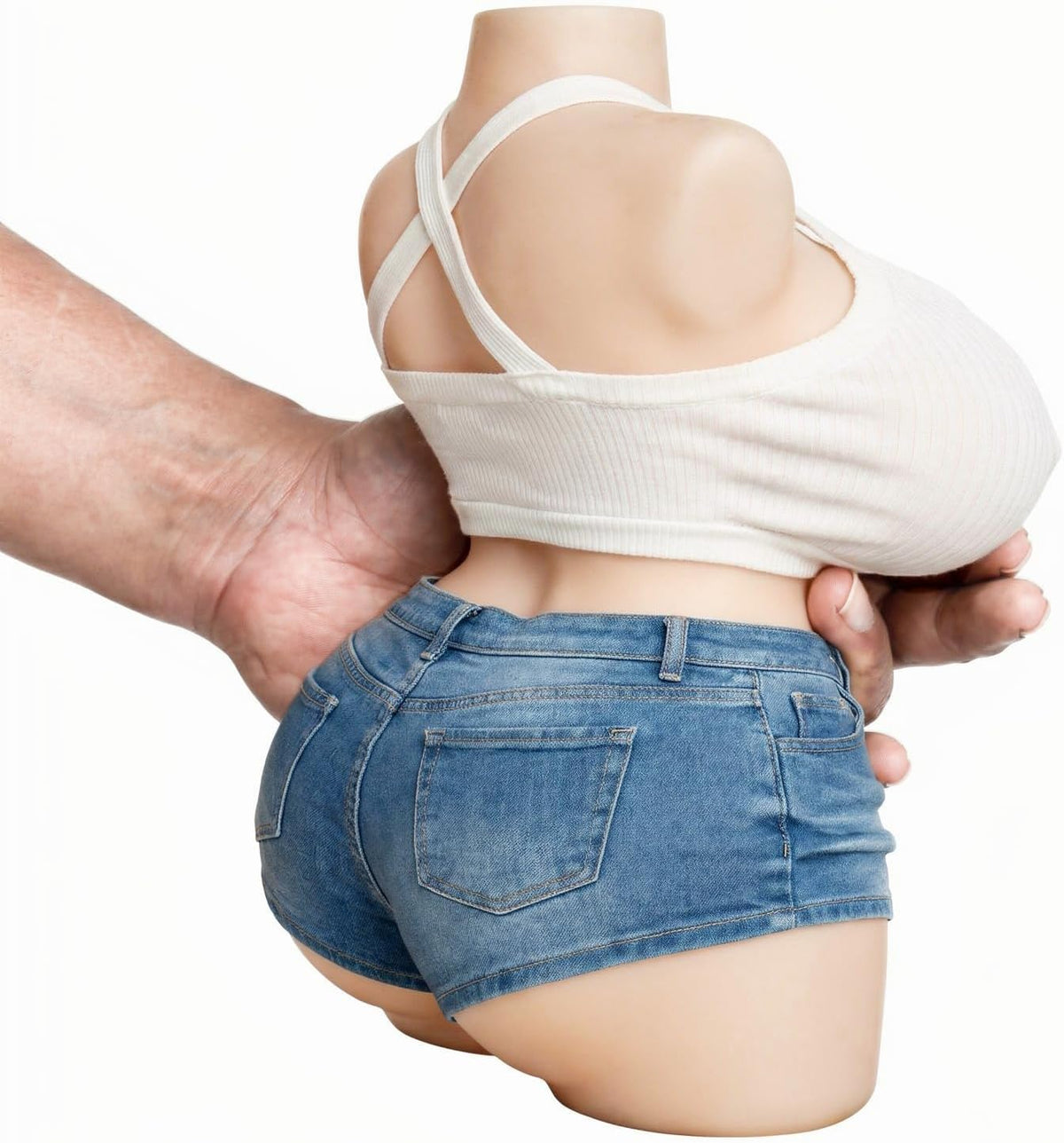 Muñeca sexual con torso femenino portátil, masturbador masculino TP...