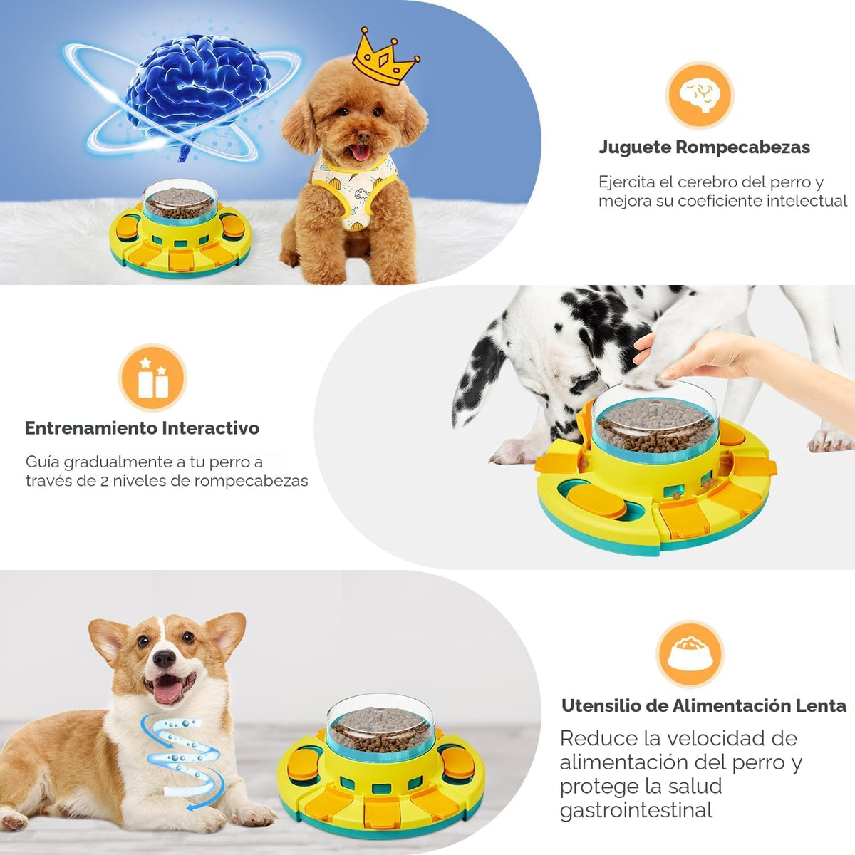 Potaroma Juguete Rompecabezas para Perros - 2 Niveles