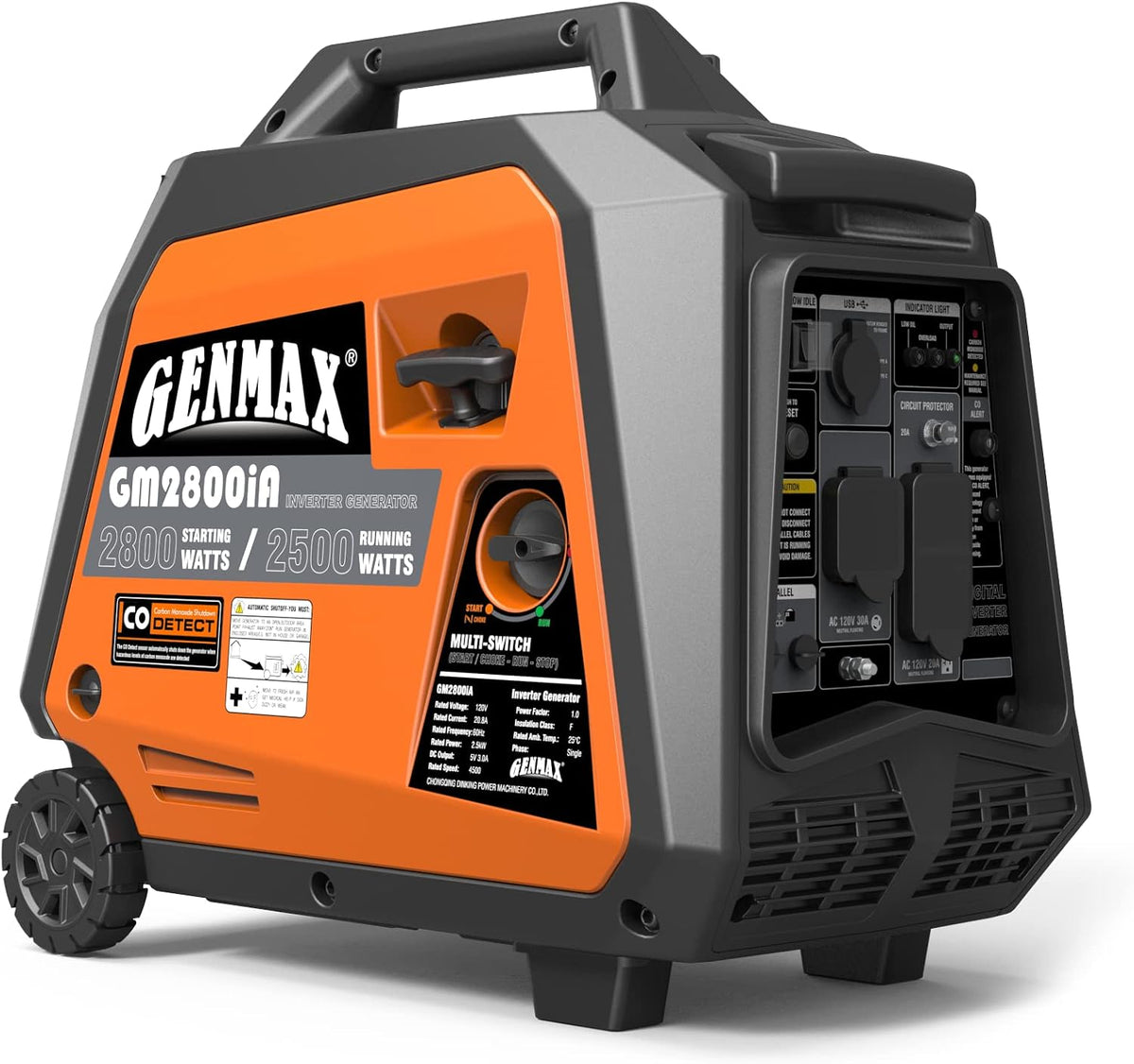 GENMAX Outdoor Power Equipment GM2800iA Generador portátil súper si...