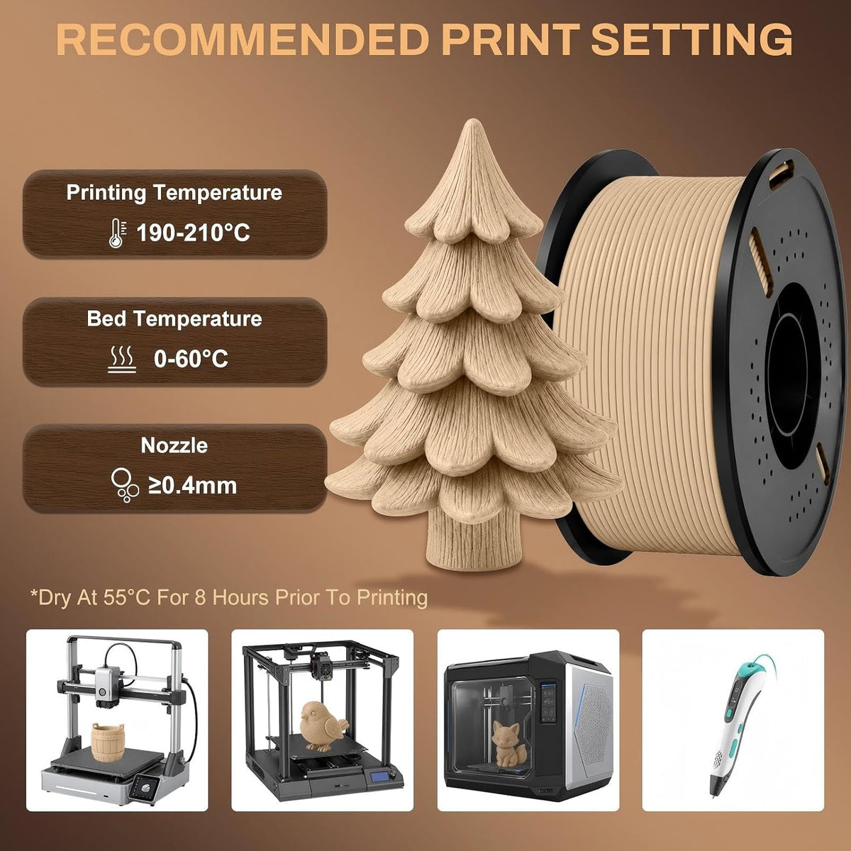 Colourbing - Filamento de impresión 3D PLA-SINGLE34