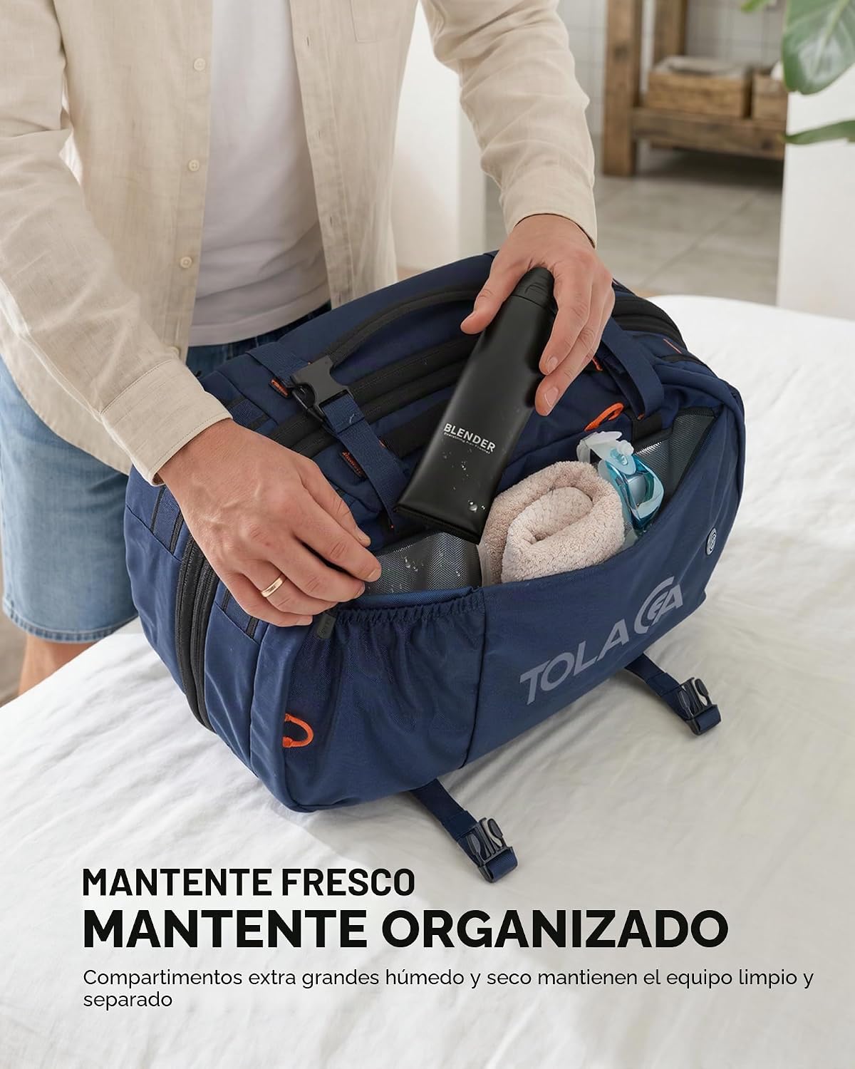 Tolaccea Mochila de Viaje para Laptop, Mochila de Mano para Hombres...