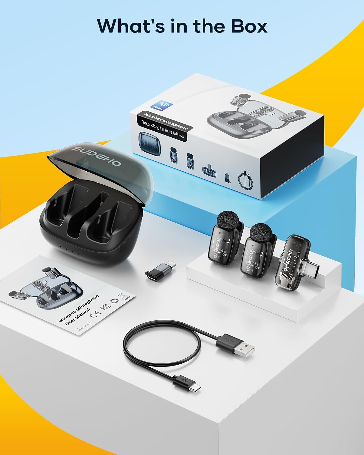 Micrófonos inalámbricos Mini Lavalier para iPhone iPad Android con...
