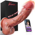 Koxten Consolador de empuje juguetes sexuales vibrador \u2013 Pene...