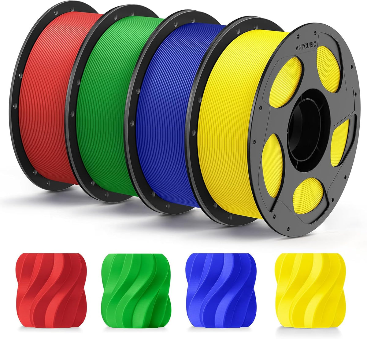 ANYCUBIC - Filamento para impresora 3D PLA+ de 0.07 in, 8.8 lbs, mu...