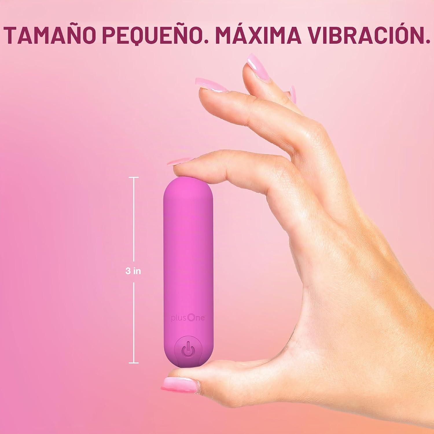 plusOne Vibrador bala para mujer - Mini vibrador de silicona, mini...